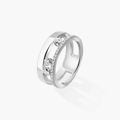 [Riva Jewelry]MOVE NOA PAVÉ DIAMOND INTERLOCKING RING