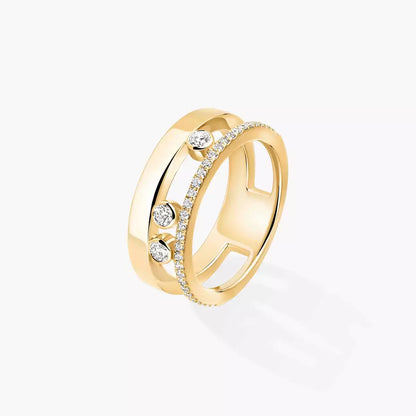 [Riva Jewelry]MOVE NOA PAVÉ DIAMOND INTERLOCKING RING