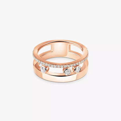 [Riva Jewelry]MOVE NOA PAVÉ DIAMOND INTERLOCKING RING