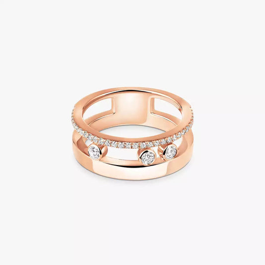 [Riva Jewelry]MOVE NOA PAVÉ DIAMOND INTERLOCKING RING