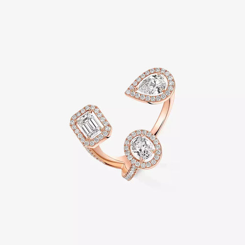 [Riva Jewelry]MY TWIN TRILOGY OPEN PAVÉ RING
