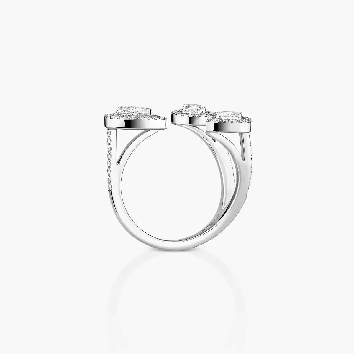 [Riva Jewelry]MY TWIN TRILOGY OPEN PAVÉ RING