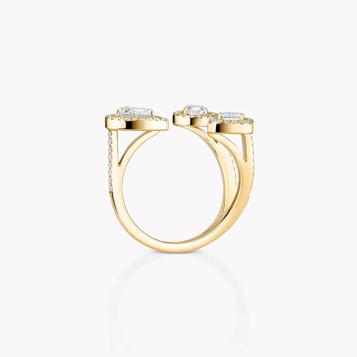 [Riva Jewelry]MY TWIN TRILOGY OPEN PAVÉ RING