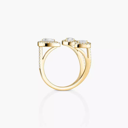 [Riva Jewelry]MY TWIN TRILOGY OPEN PAVÉ RING