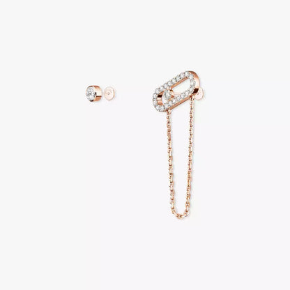 [Riva Jewelry]MOVE UNO ALL DIAMOND STUD EARRINGS