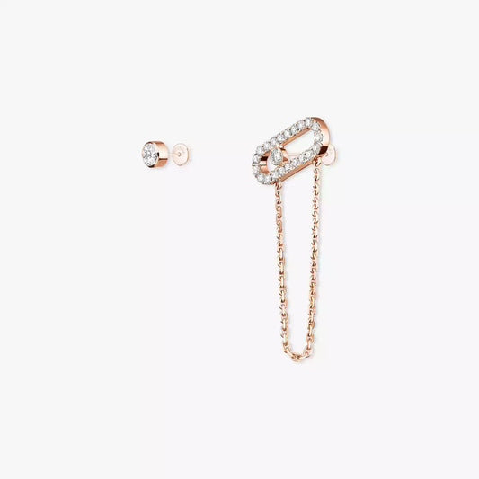 [Riva Jewelry]MOVE UNO ALL DIAMOND STUD EARRINGS