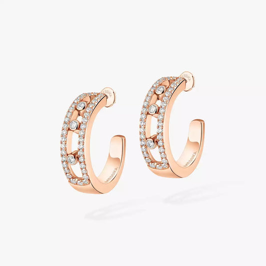 [Riva Jewelry]MOVE PAVÉ DIAMOND HOOP EARRINGS