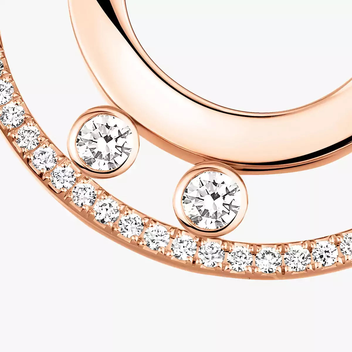 [Riva Jewelry]MOVE ROMANE SMALL DIAMOND HOOP EARRINGS