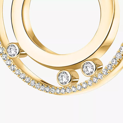 [Riva Jewelry]MOVE ROMANE SMALL DIAMOND HOOP EARRINGS