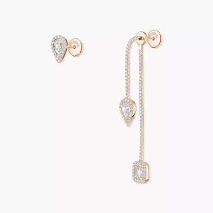 [Riva Jewelry]MY TWIN DIAMOND DROP EARRINGS