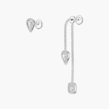 [Riva Jewelry]MY TWIN DIAMOND DROP EARRINGS