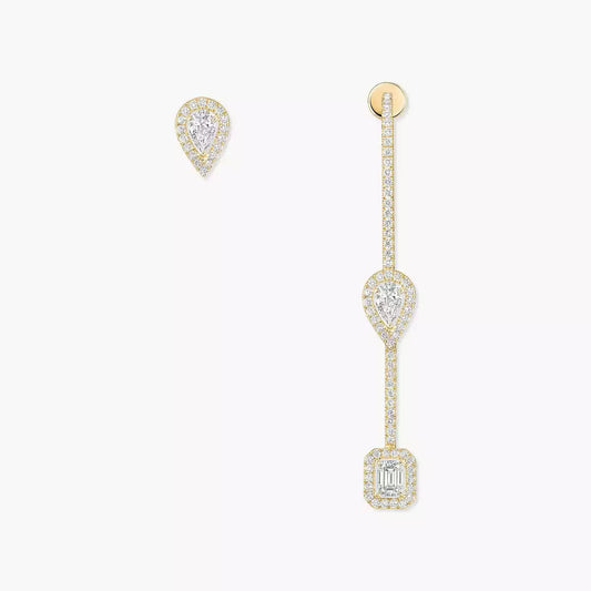 [Riva Jewelry]MY TWIN DIAMOND DROP EARRINGS