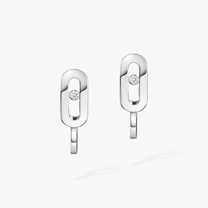 [Riva Jewelry]MOVE CLASSIQUE MINI DIAMOND HOOP EARRINGS
