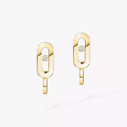 [Riva Jewelry]MOVE CLASSIQUE MINI DIAMOND HOOP EARRINGS