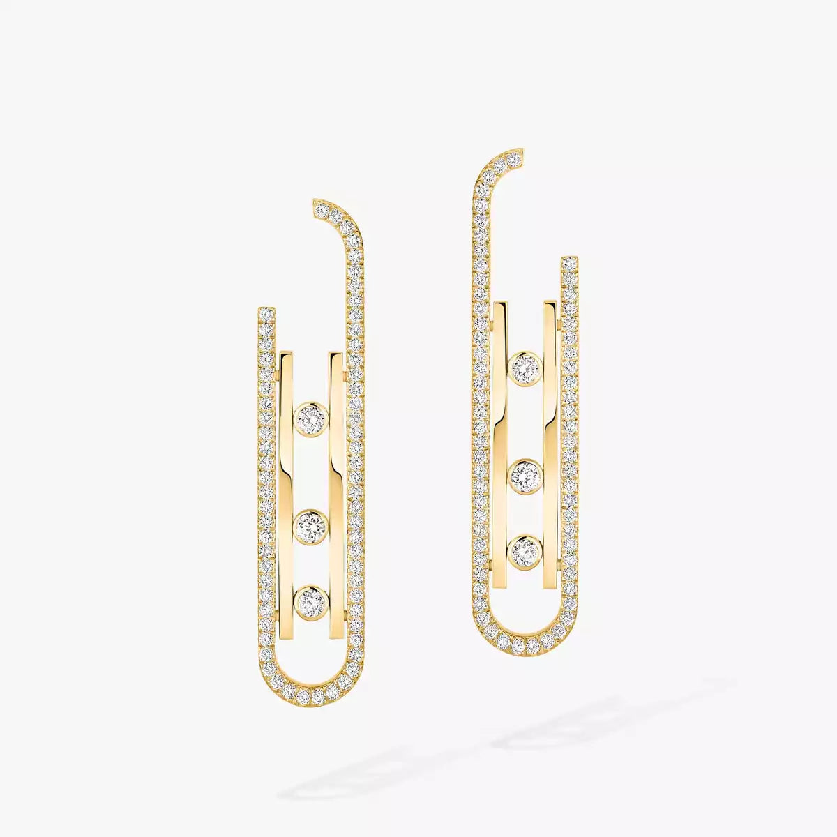 [Riva Jewelry]MOVE KINETIC DIAMOND PENDANT EARRINGS
