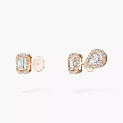[Riva Jewelry]MY TWIN 1+2 DIAMOND EARRINGS
