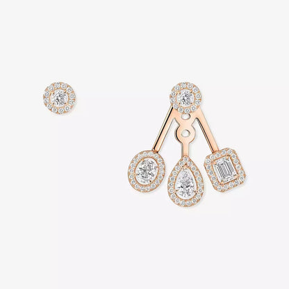 [Riva Jewelry]MY TWIN TRIO DIAMOND EARRINGS