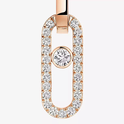[Riva Jewelry]MOVE LINK KINETIC DIAMOND EARRINGS