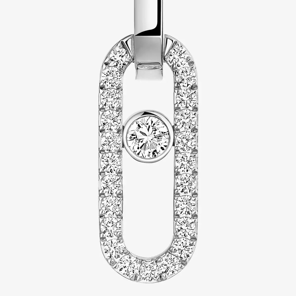 [Riva Jewelry]MOVE LINK KINETIC DIAMOND EARRINGS
