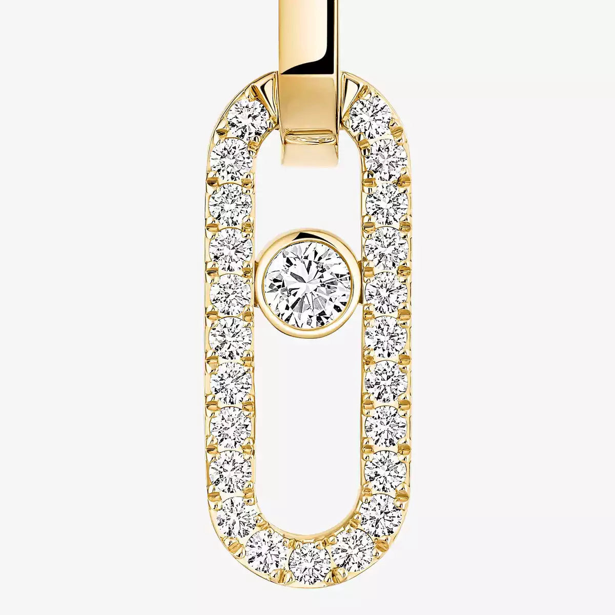 [Riva Jewelry]MOVE LINK KINETIC DIAMOND EARRINGS