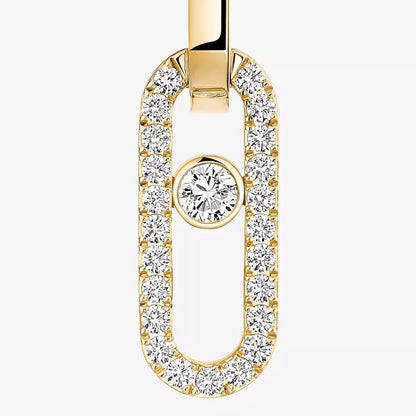 [Riva Jewelry]MOVE LINK KINETIC DIAMOND EARRINGS