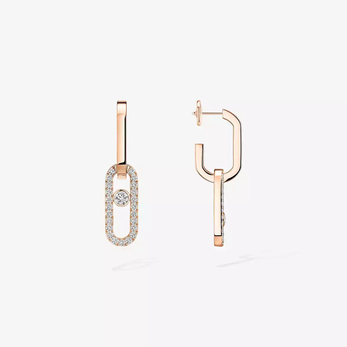 [Riva Jewelry]MOVE LINK KINETIC DIAMOND EARRINGS