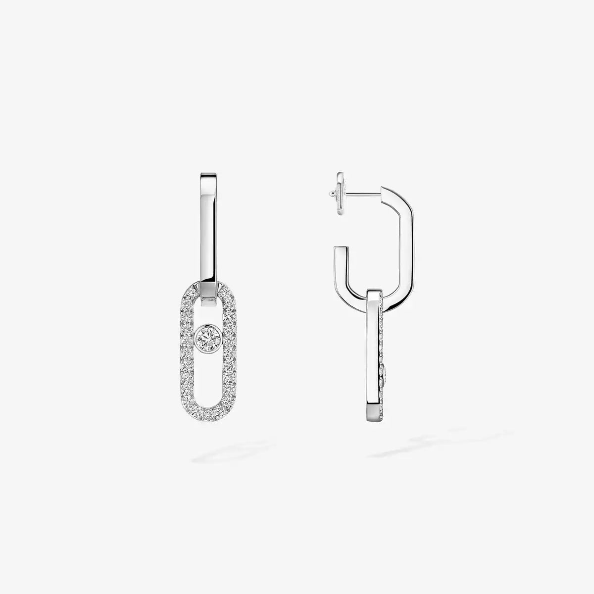 [Riva Jewelry]MOVE LINK KINETIC DIAMOND EARRINGS