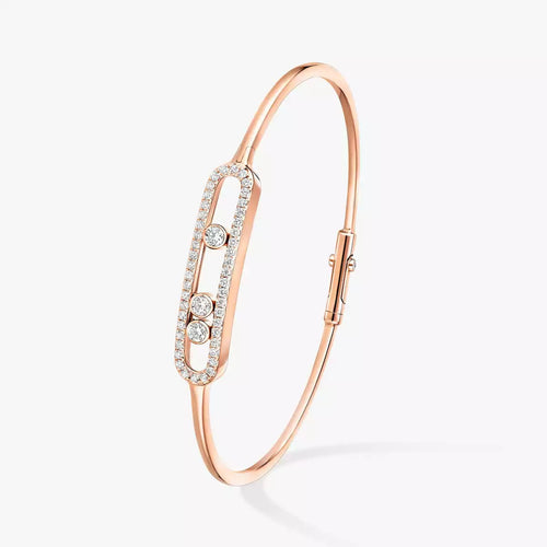 [Riva Jewelry]MOVE PAVÉ DIAMOND BANGLE BRACELET M