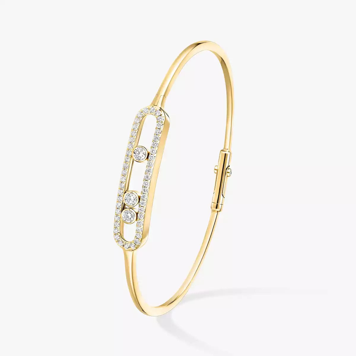 [Riva Jewelry]MOVE PAVÉ DIAMOND BANGLE BRACELET M