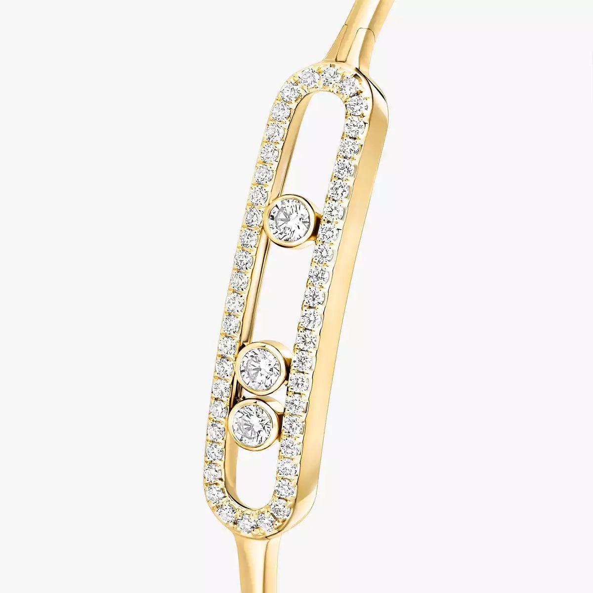 [Riva Jewelry]MOVE PAVÉ DIAMOND BANGLE BRACELET M
