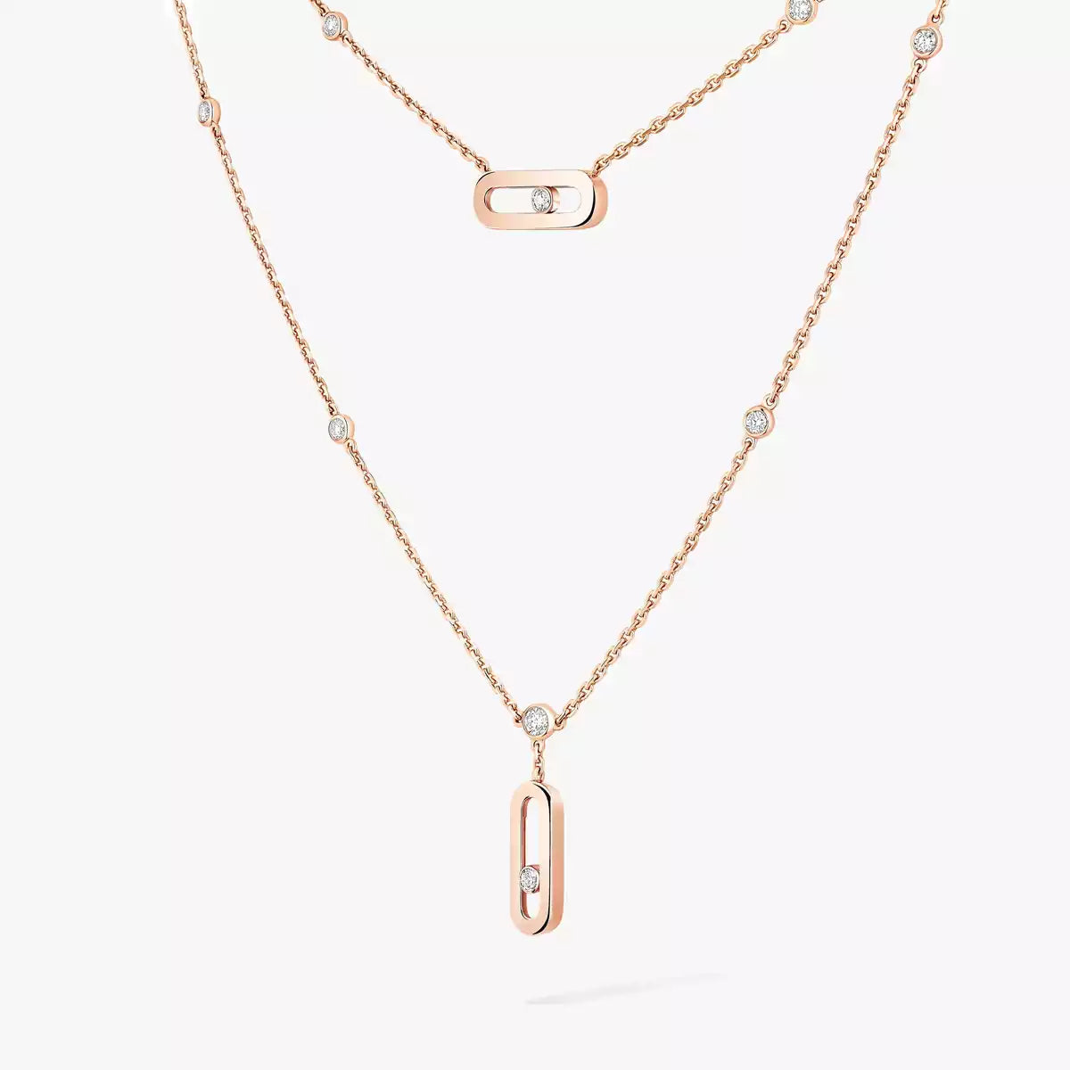 [Riva Jewelry]MOVE UNO DOUBLE-PENDANT NECKLACE