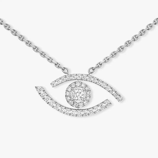 [Riva Jewelry]PAVÉ DIAMOND LUCKY EYE NECKLACE