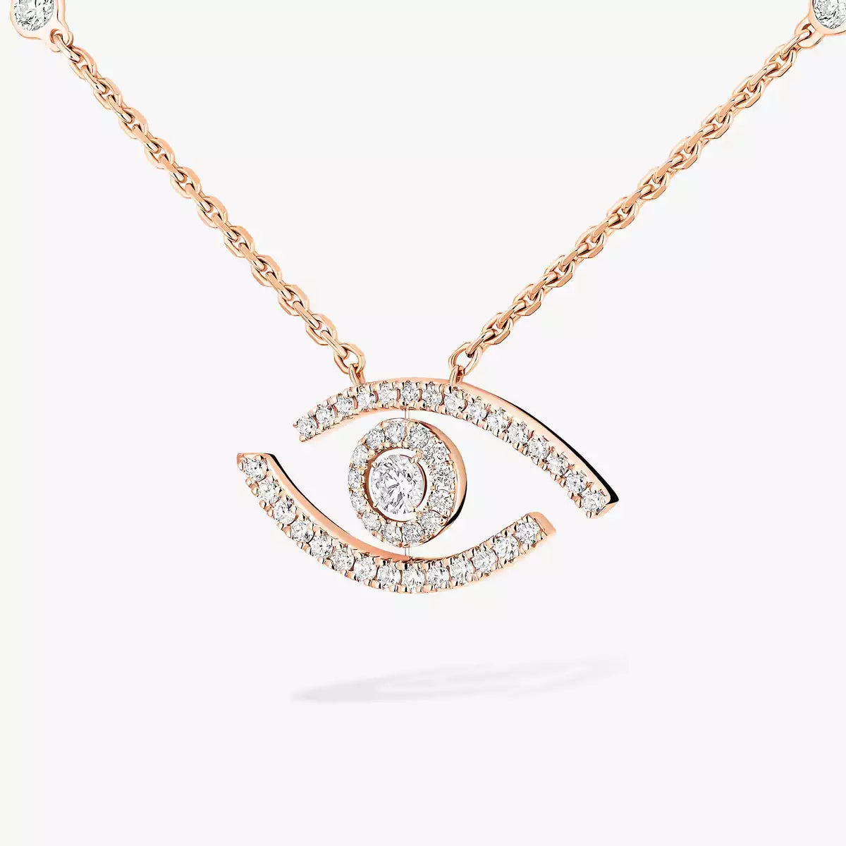 [Riva Jewelry]PAVÉ DIAMOND LUCKY EYE NECKLACE
