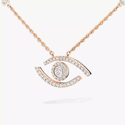 [Riva Jewelry]PAVÉ DIAMOND LUCKY EYE NECKLACE