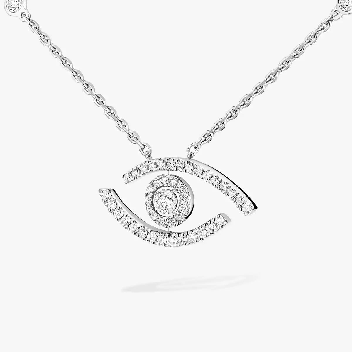 [Riva Jewelry]PAVÉ DIAMOND LUCKY EYE NECKLACE