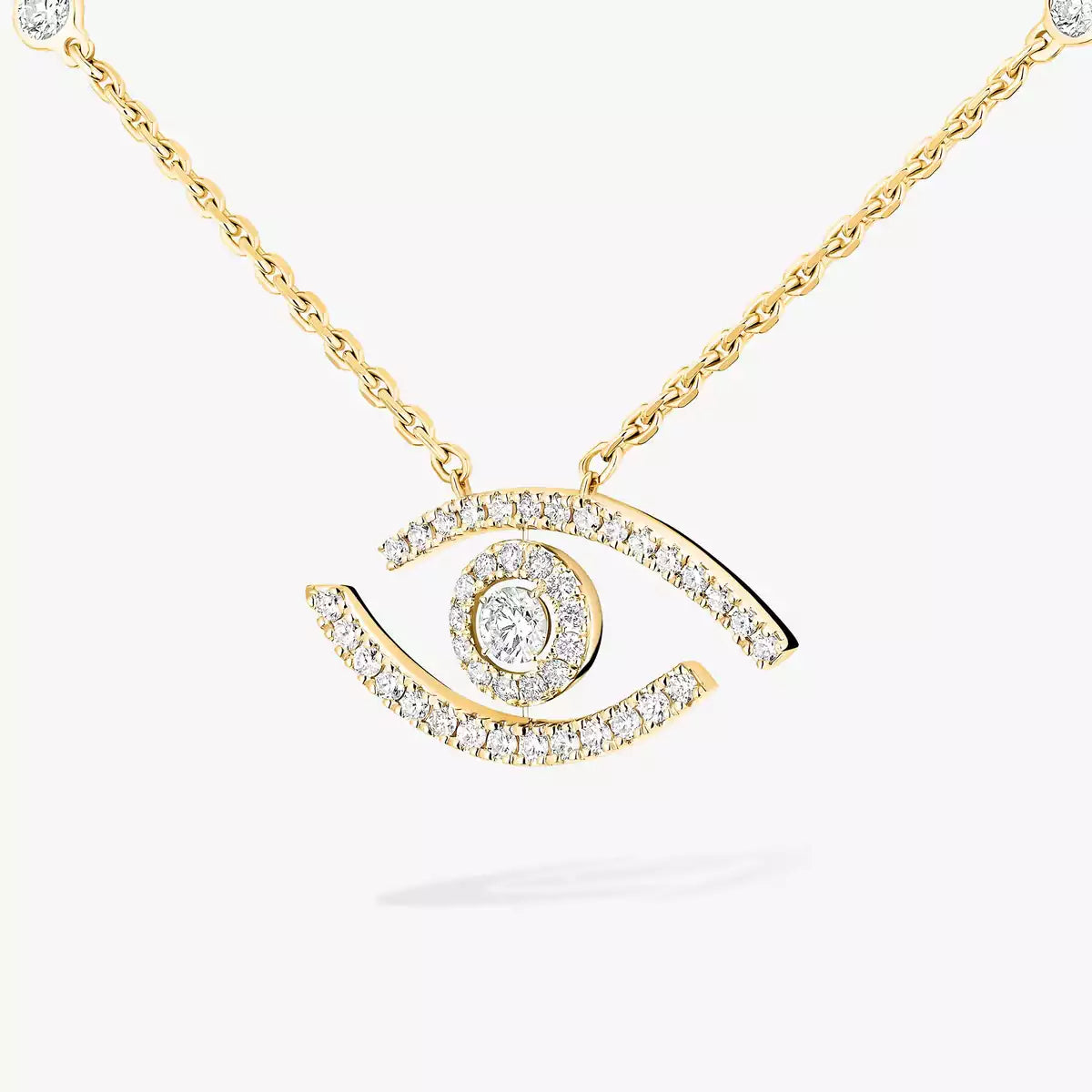 [Riva Jewelry]PAVÉ DIAMOND LUCKY EYE NECKLACE