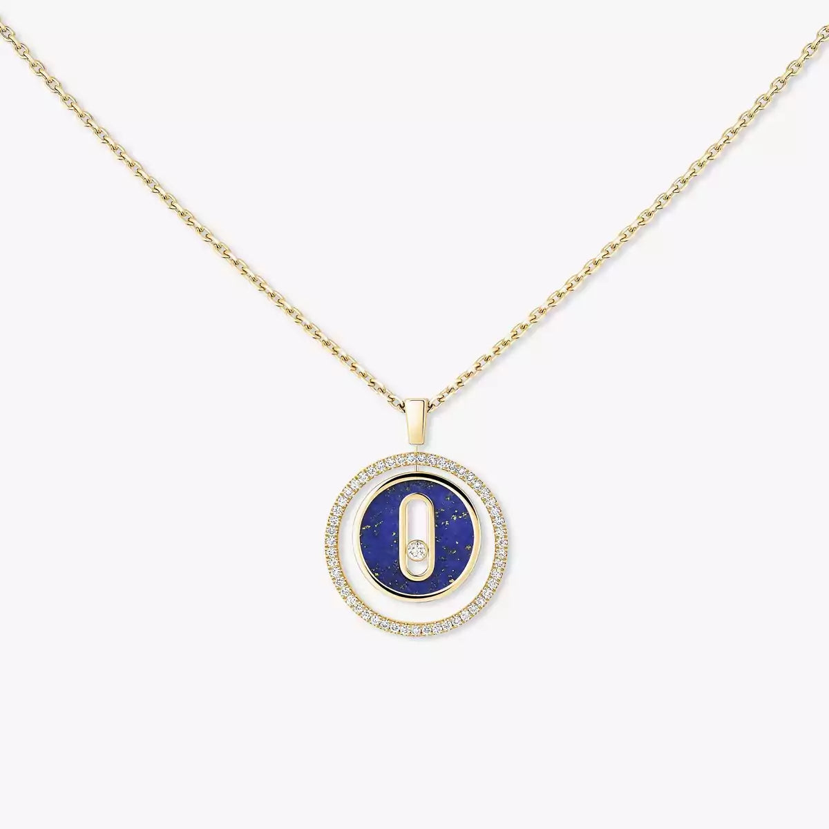 [Riva Jewelry]LUCKY MOVE DIAMOND NECKLACE