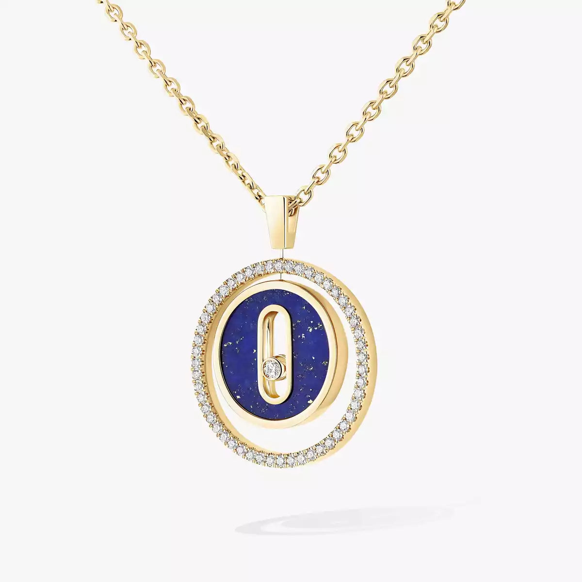 [Riva Jewelry]LUCKY MOVE DIAMOND NECKLACE
