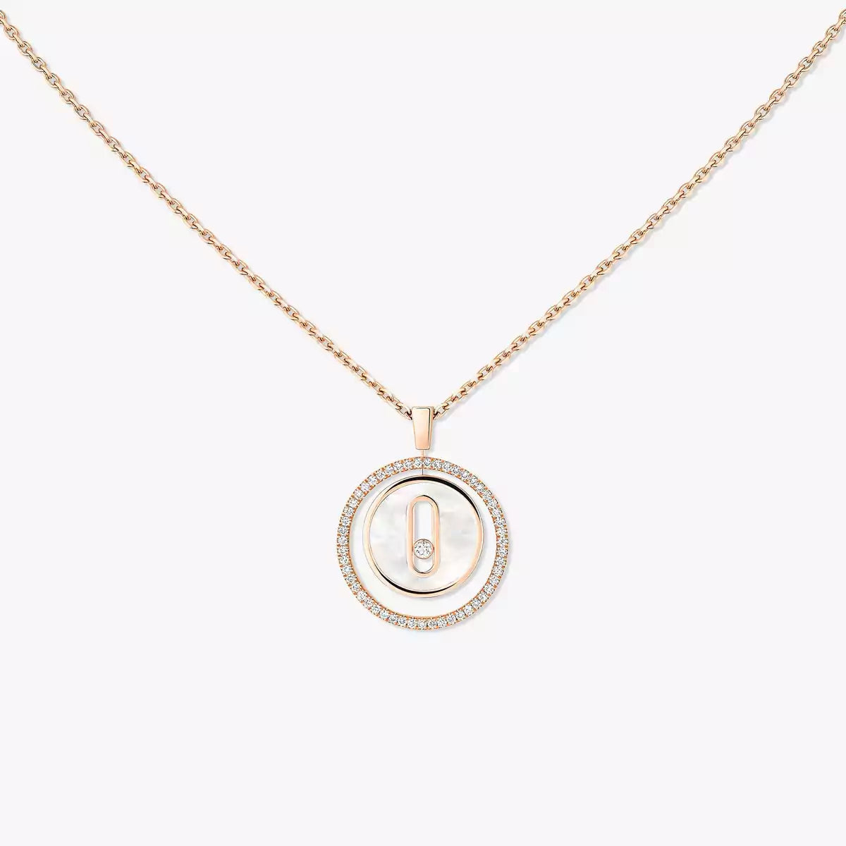 [Riva Jewelry]LUCKY MOVE DIAMOND NECKLACE