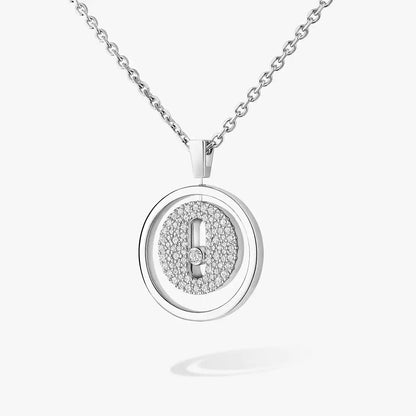 [Riva Jewelry]LUCKY MOVE FULL PAVÉ DIAMOND NECKLACE