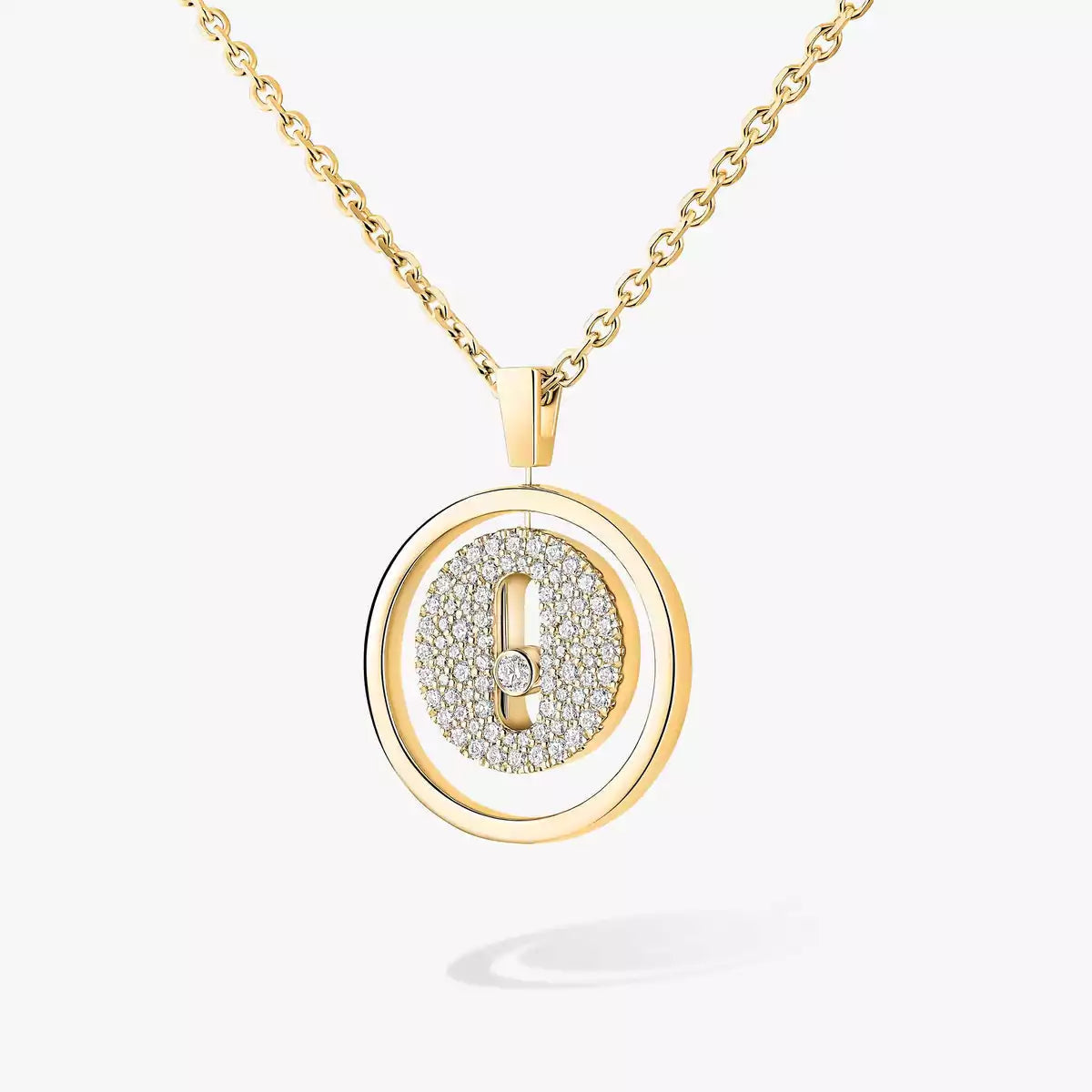 [Riva Jewelry]LUCKY MOVE FULL PAVÉ DIAMOND NECKLACE