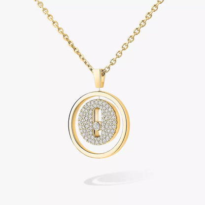 [Riva Jewelry]LUCKY MOVE FULL PAVÉ DIAMOND NECKLACE