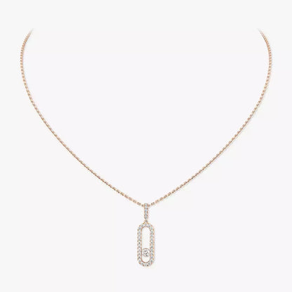 [Riva Jewelry]MOVE UNO FULL PAVÉ DIAMOND NECKLACE