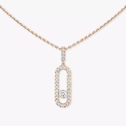 [Riva Jewelry]MOVE UNO FULL PAVÉ DIAMOND NECKLACE