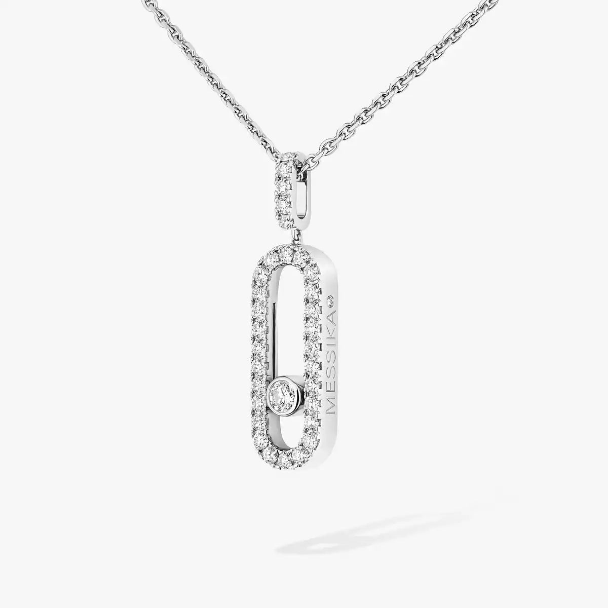 [Riva Jewelry]MOVE UNO FULL PAVÉ DIAMOND NECKLACE