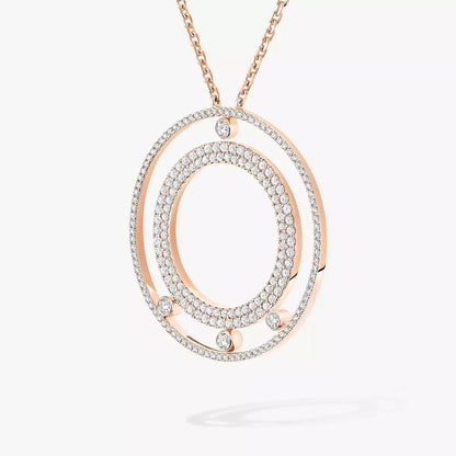 [Riva Jewelry]MOVE ROMANE LONG PAVÉ DIAMOND NECKLACE
