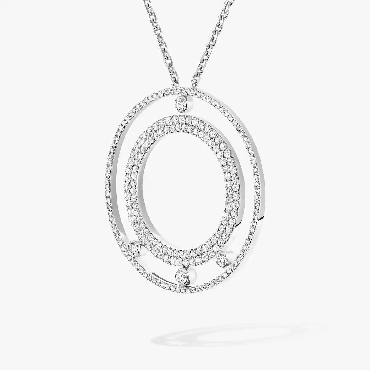 [Riva Jewelry]MOVE ROMANE LONG PAVÉ DIAMOND NECKLACE