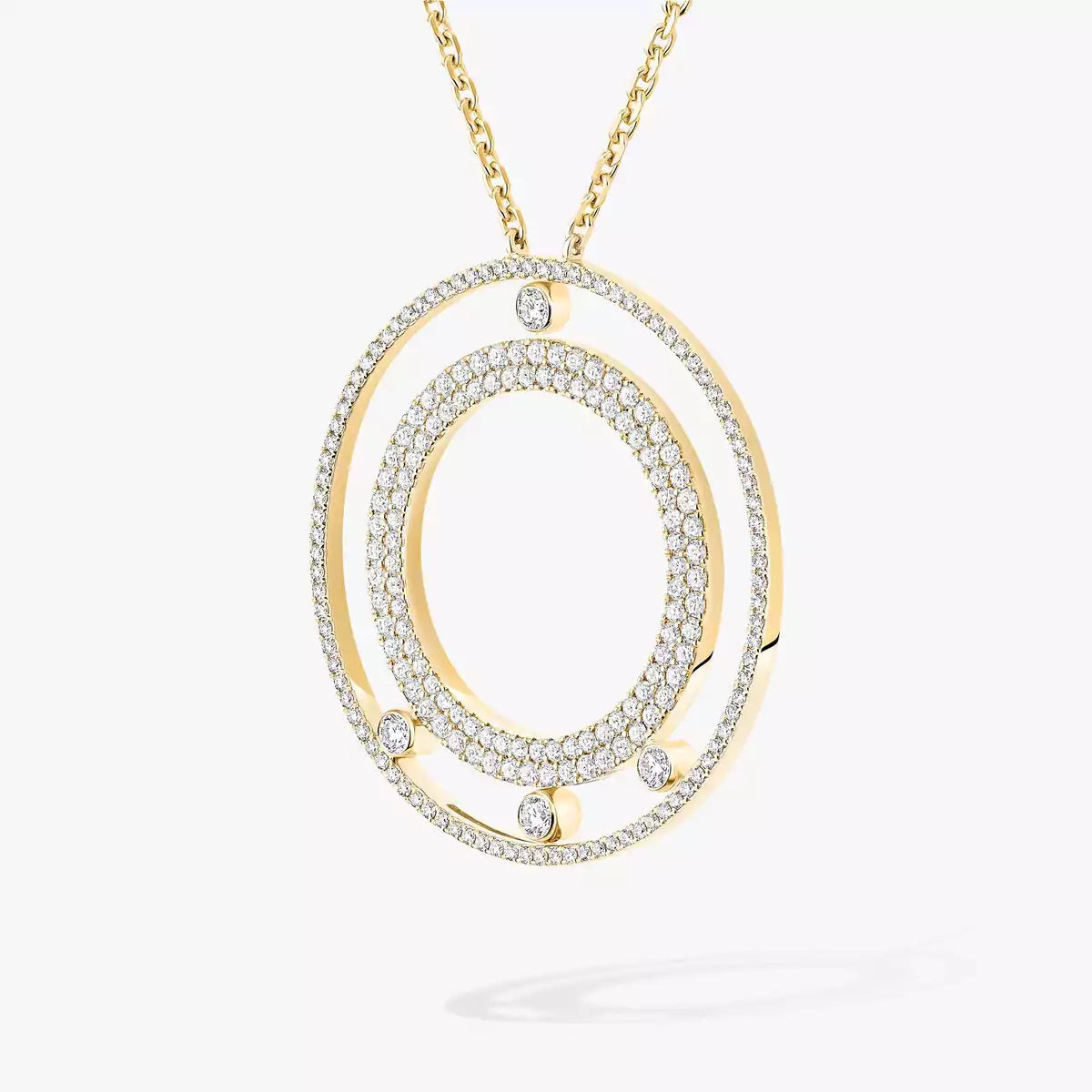 [Riva Jewelry]MOVE ROMANE LONG PAVÉ DIAMOND NECKLACE