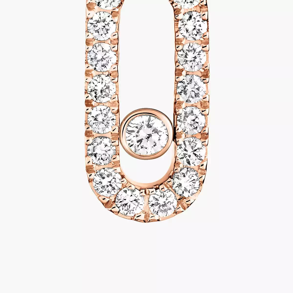 [Riva Jewelry]MOVE UNO SINGLE DIAMOND HOOP EARRINGS