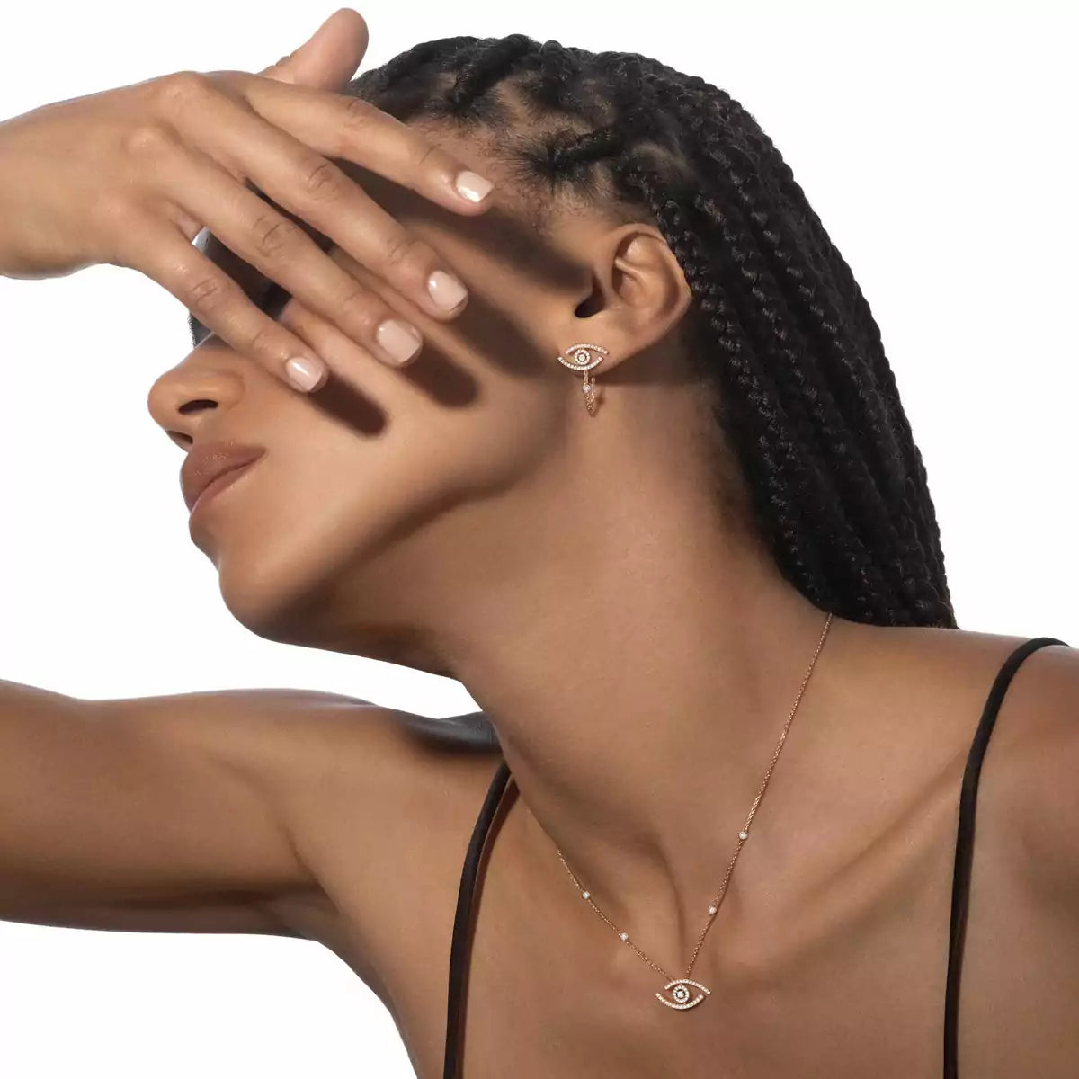 [Riva Jewelry]LUCKY EYE DIAMOND EARRINGS